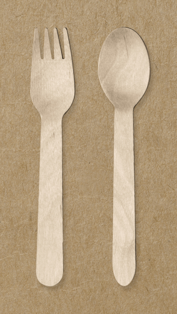 Disposable spoon and fork mockup, | Free PSD Mockup - rawpixel