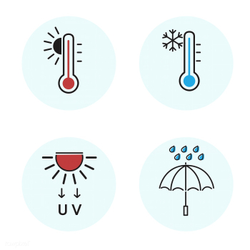 Thermometer cold and hot icon. Freeze temperature vector weather