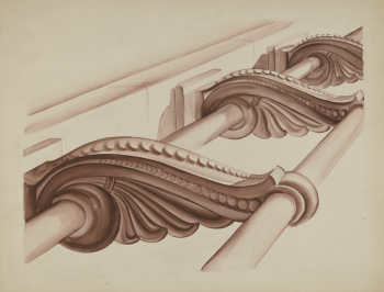 Ornamental Stair Rail (ca.1937) by Natalie | Free Photo - rawpixel