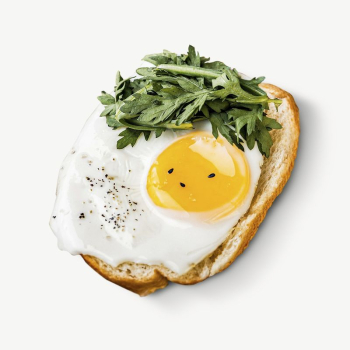 Fried egg png collage element