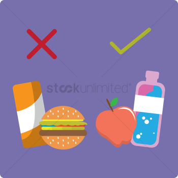 The Boy Unhealthy Body from Eating Junk Food. Stock Vector - Illustration  of disease, exercise: 128774999