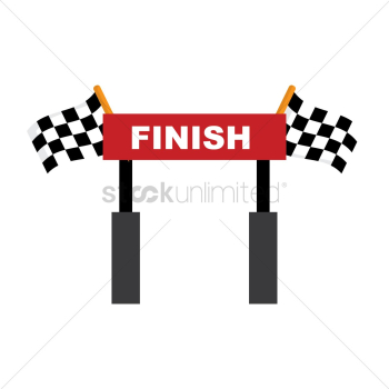 race finish line banner clipart