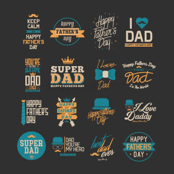 Collection of father's day greeting cards