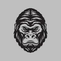 Gorilla gym symbol logo fitness Royalty Free Vector Image