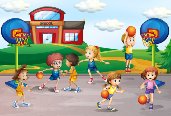 Children playing sports icon, Physical education, 61 Cute cartoon