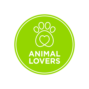 Animal Lover's Heart® Oval Sticker