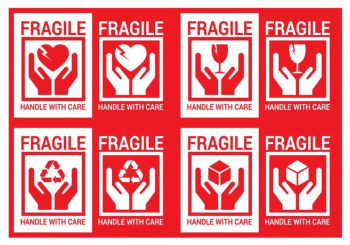 Handle with care icon Royalty Free Vector Image