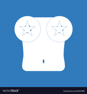 Free: Flat icon design collection boobs and stars vector image 