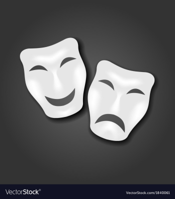 Free Clipart Of theater masks