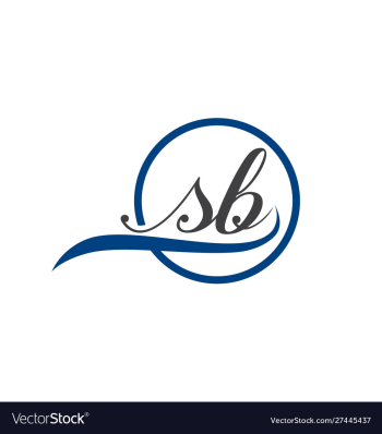 Letters Sb S B Logo Vector & Photo (Free Trial) | Bigstock