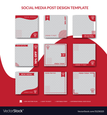 cakes social media post design template