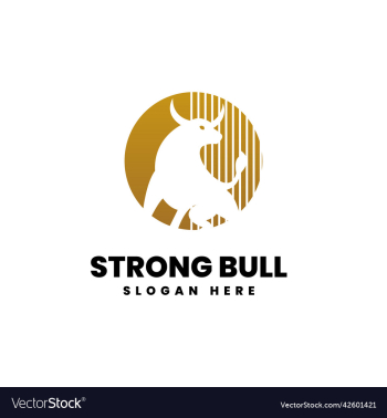 logo strong bull gradient colorful