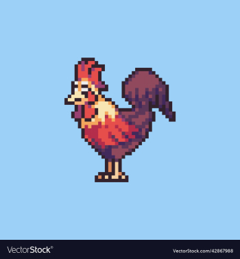 pixel art chicken