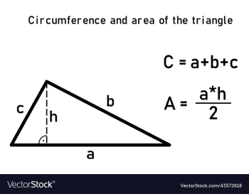 circumference and area of a triangle