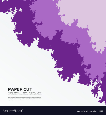 paper cut purple background