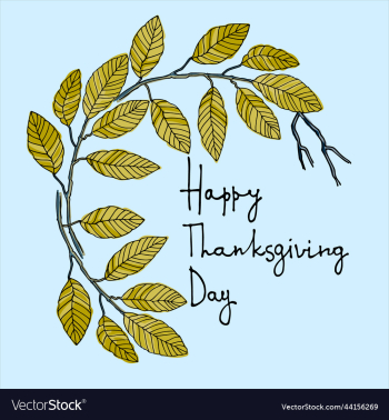 thanksgiving day logo greeting card template