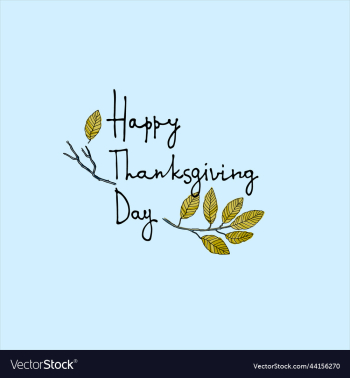 thanksgiving day logo greeting card template