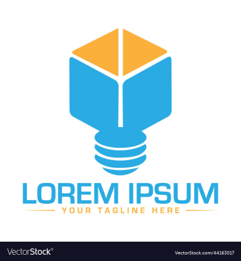 modern bulb logo design