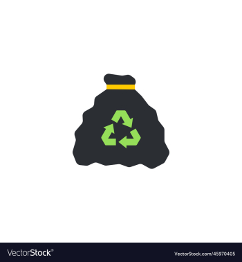 Trash Bag Icon Recycle Symbol Vector Stock Vector (Royalty Free) 339526070