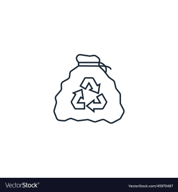 Trash Bag Icon Recycle Symbol Vector Stock Vector (Royalty Free) 339526070