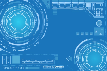 Free: Abstract hud technology background Free Vector 