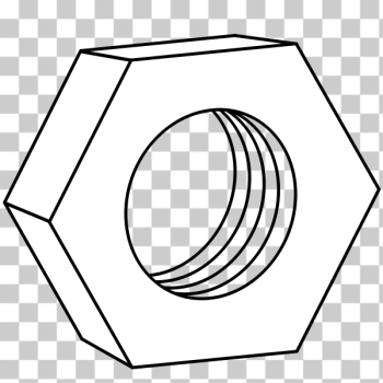Nut boltu drawing - Top vector, png, psd files on 