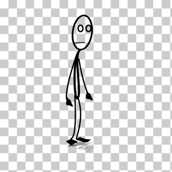 Stick figure Animated film, Stickman transparent background PNG clipart