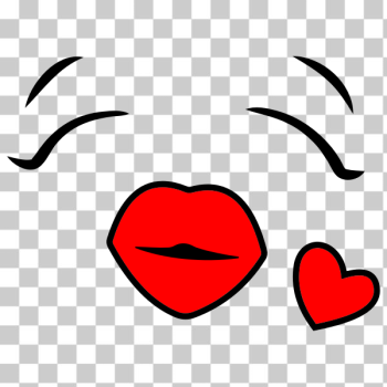 Simple Inlove Emoticon Face PNG & SVG Design For T-Shirts