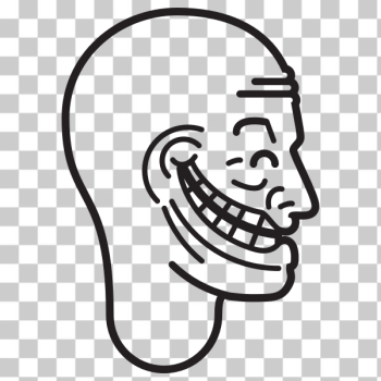 Trollface White PNG Images & PSDs for Download