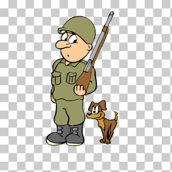 wwi soldier clipart cartoon