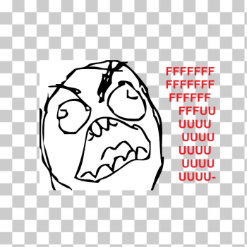Download Rage Face Troll Face transparent PNG - StickPNG