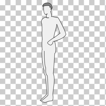 Free: SVG Female body silhouette front 