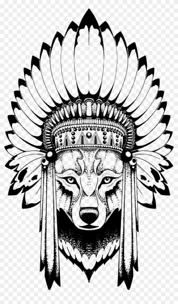 Indigenous Rhino Native American Indian Headdress' Sticker | Spreadshirt