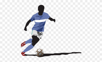 Transparent Kids Playing Soccer Clipart - Menino Jogando Futebol Desenho,  HD Png Download - vhv