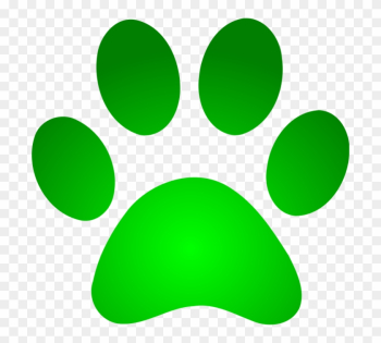 Green cheap dog paw