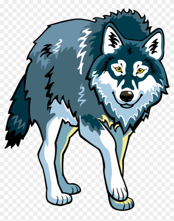 Cartoon Wolf - Openclipart