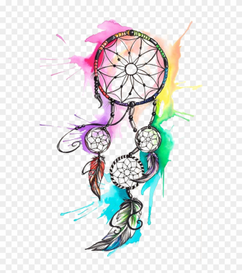 Contemporary Compass Rose with Water Color Splash Tattoo Ink Style ·  Creative Fabrica