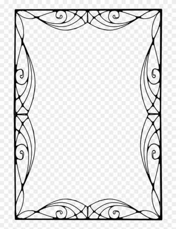 Free: Nouveau frame , black frame illustration transparent background ...