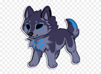 Gray wolf Baby Wolves Drawing Anime Werewolf, BLUE WOLF transparent  background PNG clipart | HiClipart