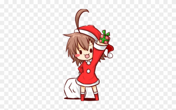 Free: Sirjustinfromca Rikka Takanashi Santa Hat Edition By - Merry  Christmas Anime Gif 