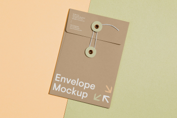 Craft Envelope PSD Mockup