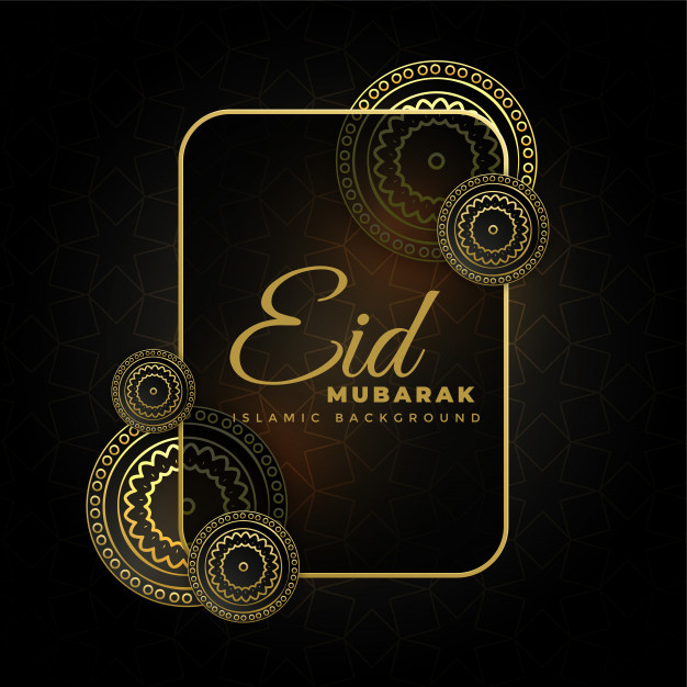 Free: Golden Decorative Eid Mubarak Dark | Download now free vectors on  Freepik 