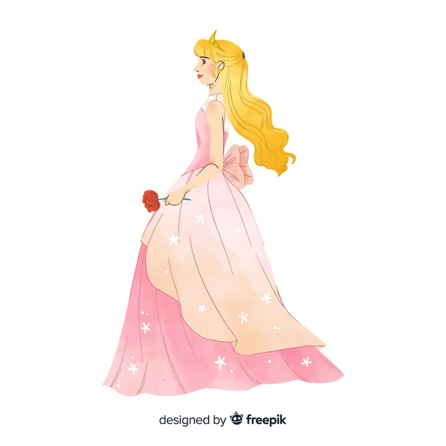 royal princess dress drawing