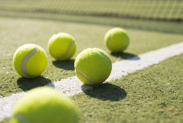 Free: Close-up tennis balls on the ground Free Photo 