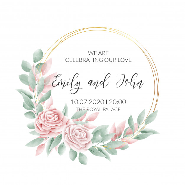 Gold leaf collection watercolor floral Royalty Free Vector