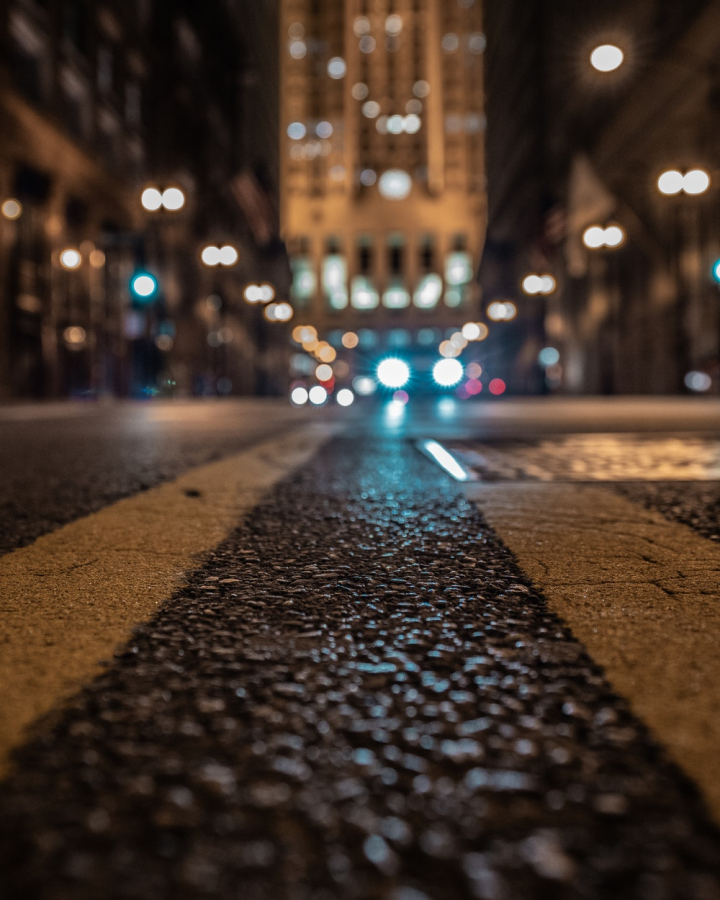 Free: Gray and Brown Road during Nighttime Close-up Photography 