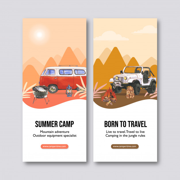 four wheeler,wheeler,inflatable,four,bonfire,stove,collection,illustrations,drawn,tent,field,grill,vacation,painting,camping,boat,forest,hand drawn,hand,tree,watercolor,flyer