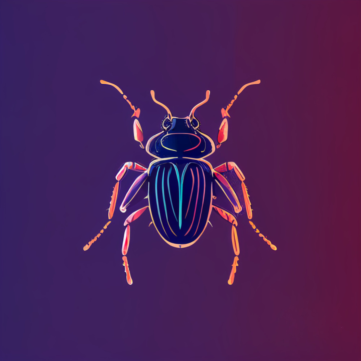 illustration,scarab beetle,bug,nature,insect,animal,wild,bright,design,art,natural,legs,blue,background,wildlife,vivid,graphic,glow,shiny,ai generated,midjourney