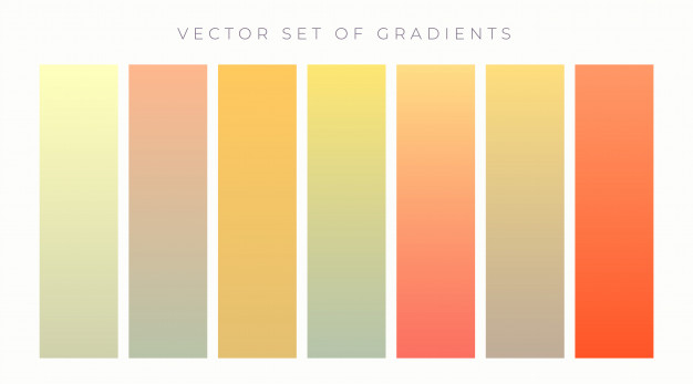 Set of palette modern color schemes Royalty Free Vector