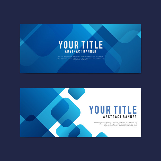 Free: Colorful and abstract banner design templates Free Vector 